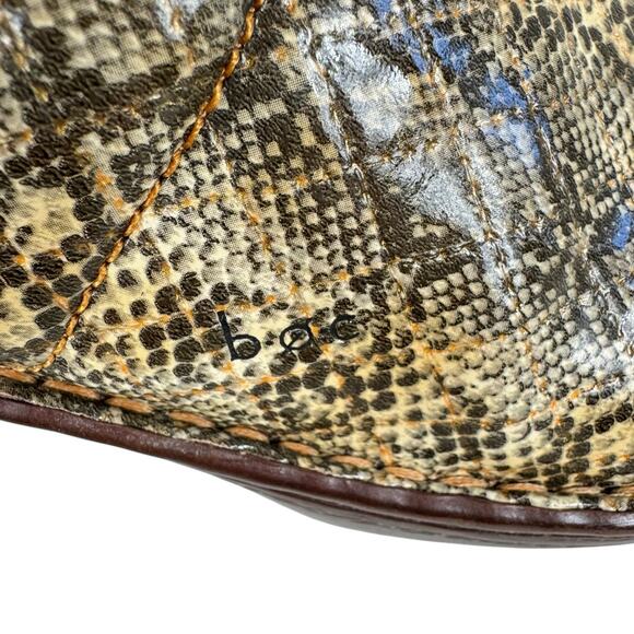 Boc Born NWOT Peggy Snakeskin Print Faux Leather Slip On Comfort Clog Size 8 - Picture 3 of 8